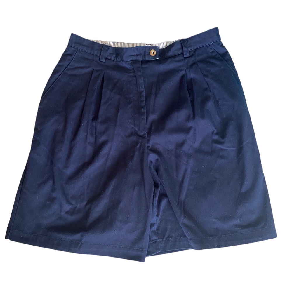 Karen Scott Sports | Blue Pleated Shorts Size 10